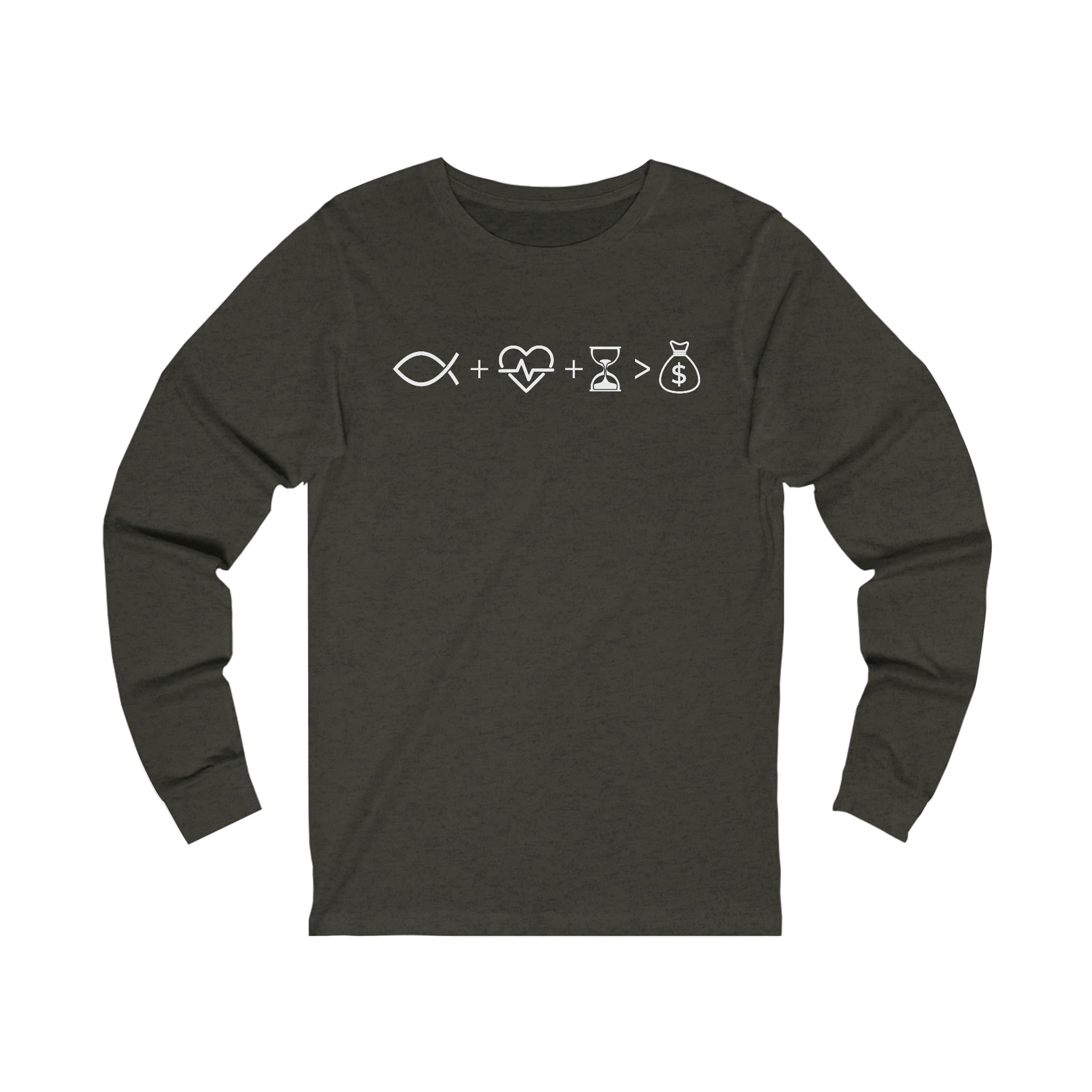 Greater Than - Long Sleeve T-shirt-Long-sleeve-AULEY