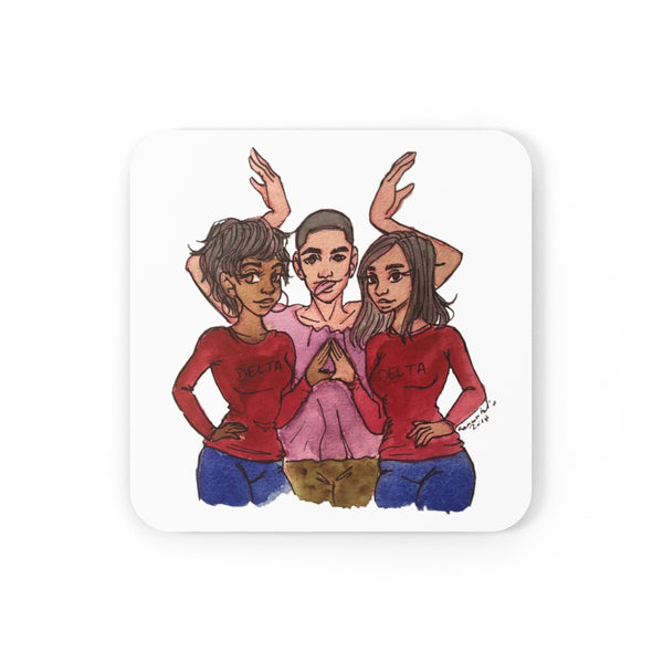 Dynamic Trio - Cork Back Coaster-Home Decor-AULEY