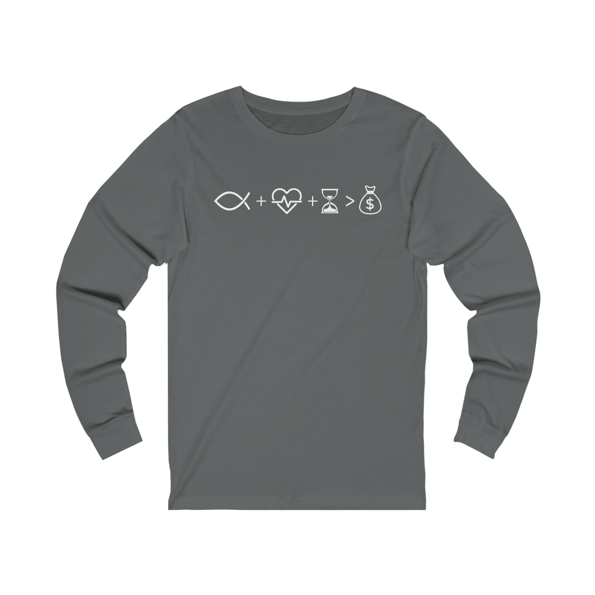 Greater Than - Long Sleeve T-shirt-Long-sleeve-AULEY
