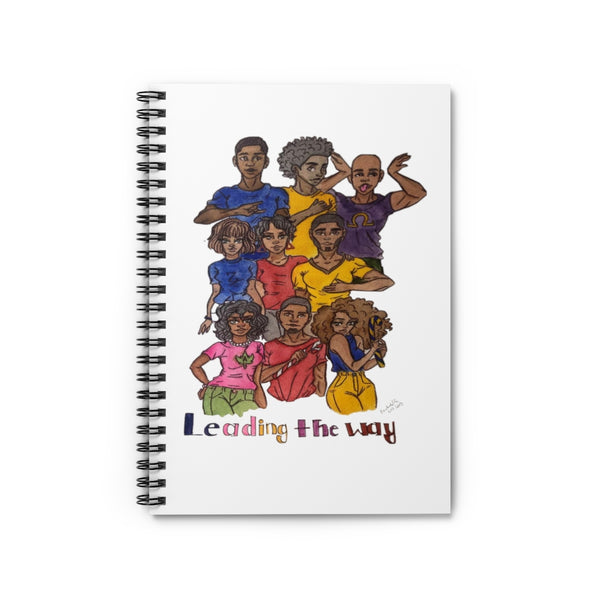 Leading The Way - Divine 9 - Spiral Notebook - Ruled Line-Paper products-AULEY