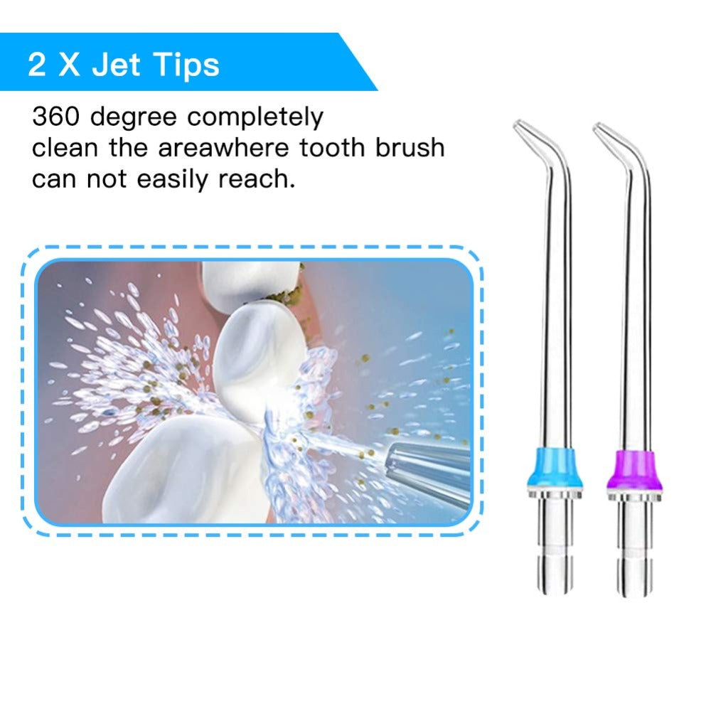Cordless Water Flosser Dental Oral Irrigator Travel Teeth Cleaner Floss Pick-Dental Floss & Flossers-AULEY