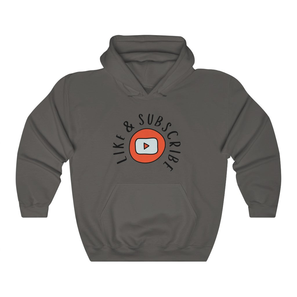 Like & Subscribe Hooded Sweatshirt-Hoodie-AULEY