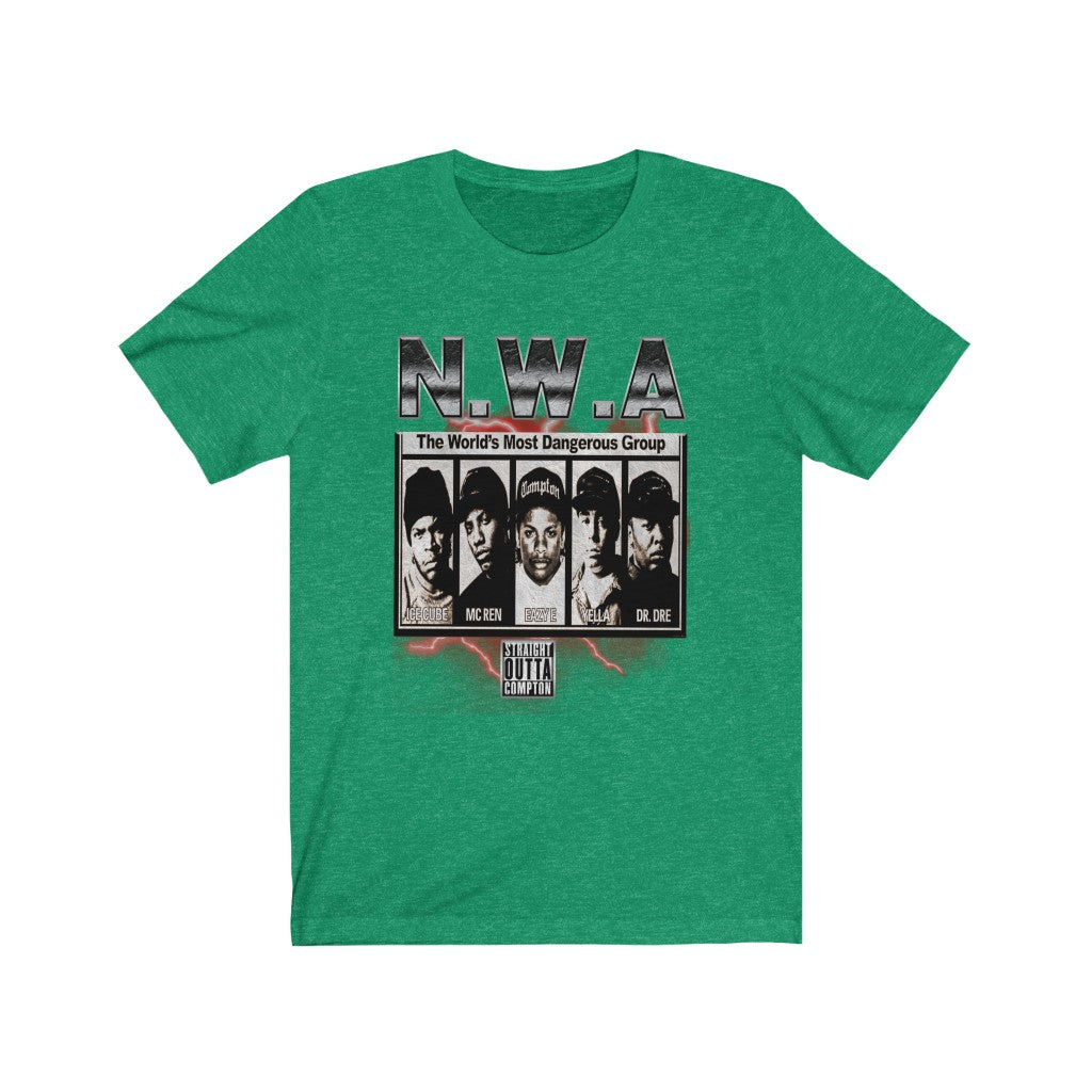 NWA T-shirt; Dr. Dre, Ice Cube, Easy E, Yella, MC Ren NEW Vintage Style-T-Shirt-AULEY