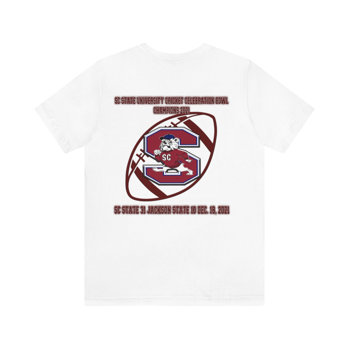 Celebration Bowl Champions 2021 - South Carolina State University T-Shirt (Designs on Front & Back)-T-Shirt-AULEY