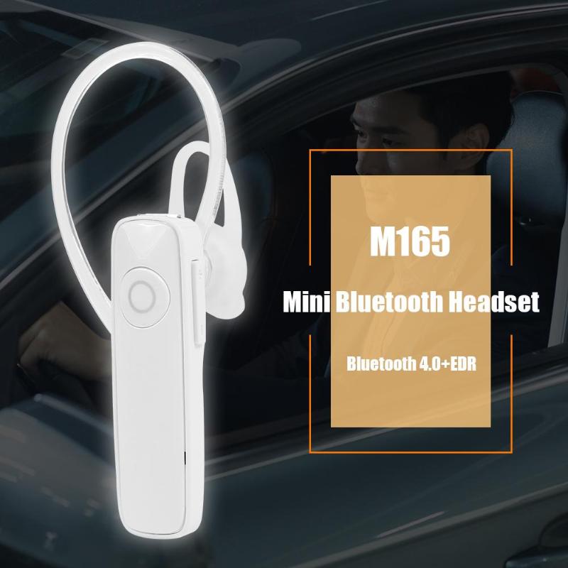 Mini M165 Bluetooth Wireless Earphone Hd Voice Headset - Black Or White-AULEY