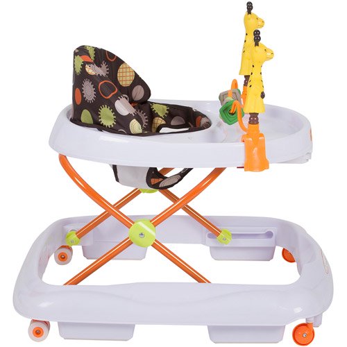 Baby Walker Foldable High Back Seat Adjustable Toddler Activity Toys Tray Play-Baby Walkers-AULEY