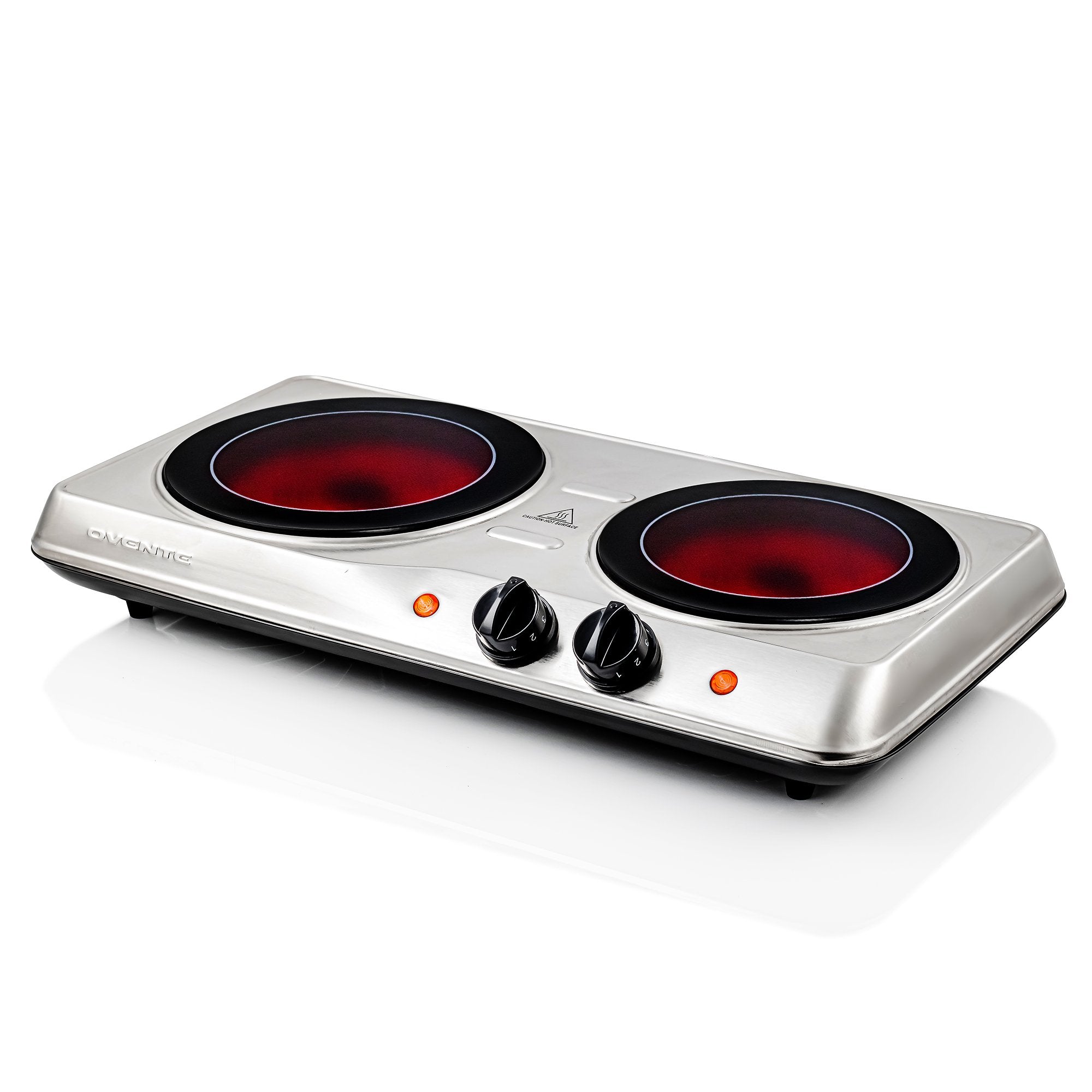 Electric Infrared Cooktop Burner Portable 2 Plate Countertop Cooking-Burners & Hot Plates-AULEY