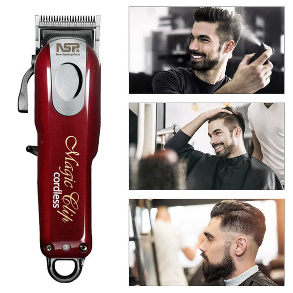 Professional 8148 Cordless Magic Clip Hair Clipper Trimmer Wireless-Hair Clippers & Trimmers-AULEY