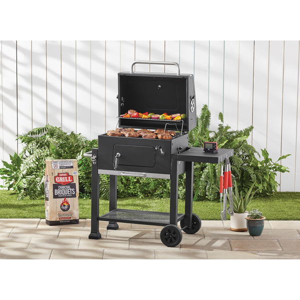 Heavy Duty 24-Inch Charcoal Grill BBQ Barbecue Smoker Outdoor Pit Patio Cooker-Barbecue & Grill-AULEY