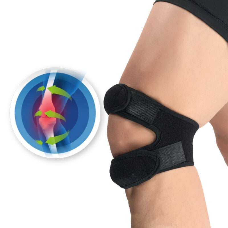 New 1PCS Pressurized Knee Wrap Sleeve Support Bandage Pad Elastic Brace-AULEY