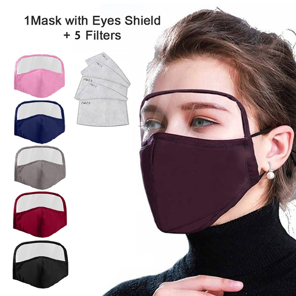 Face Mask with Eyes Shield-AULEY