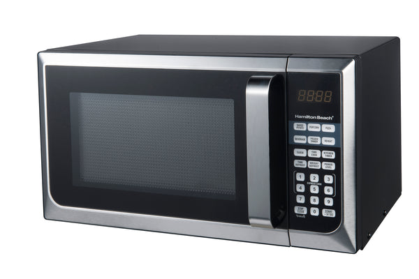 Microwave Oven 0.9 Stainless Steel Countertop Ft. Cu. Beach Hamilton 900W Air-microwave oven-AULEY