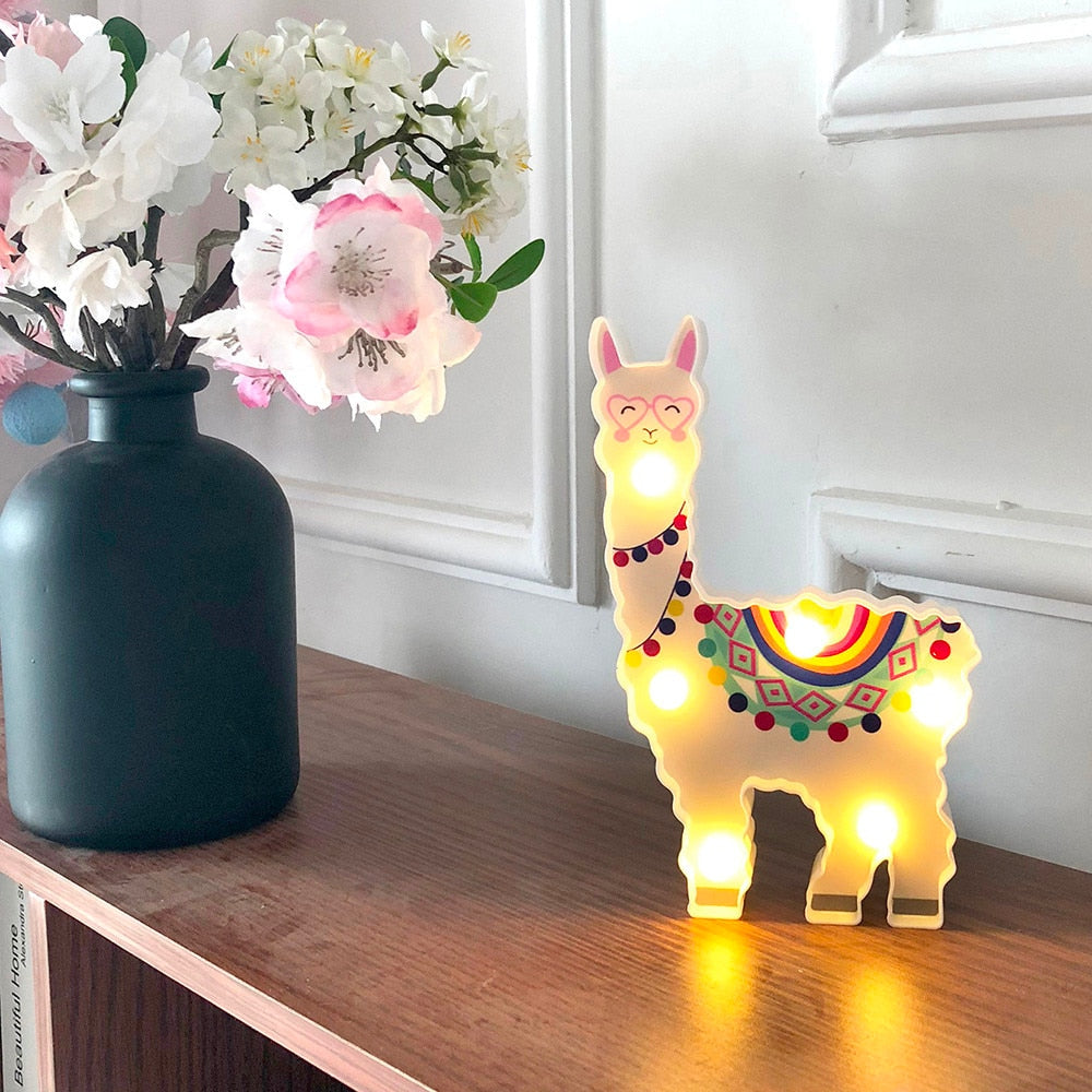 New Night Lamp Hanging Desktop Battery Powered Decorative Animal Style Home A40-AULEY