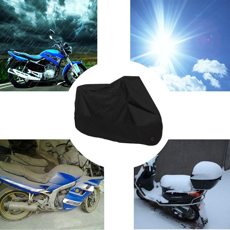 Motorcycle Bike Cover Black XXL 2XL Waterproof Outdoor Rain Dust UV Protector US-Motorcycle Helmet Parts & Accessories-AULEY
