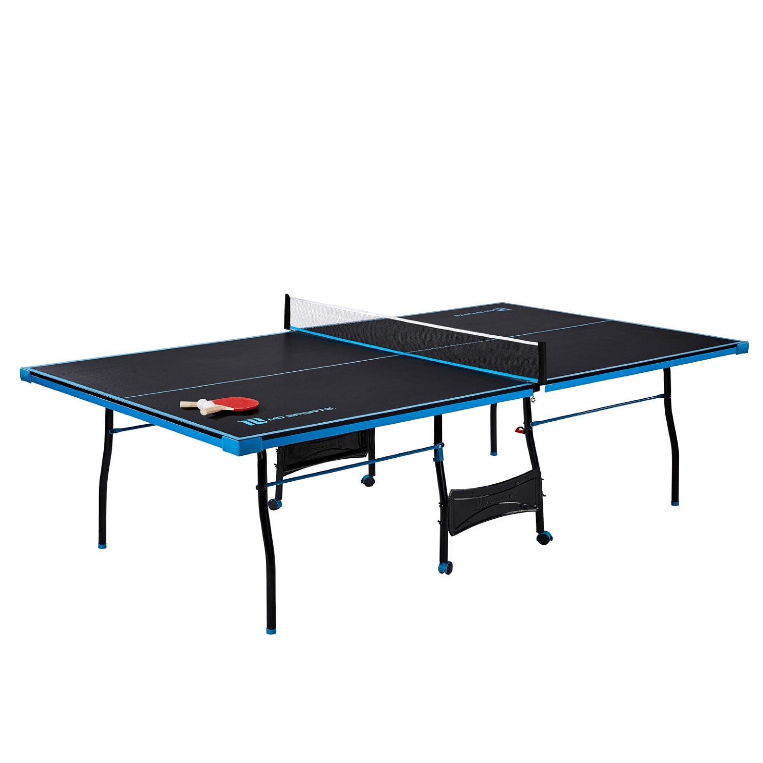 Official Size Tennis Ping Pong Indoor Foldable Table Paddles and Balls Included-Table Tennis, Ping Pong-AULEY