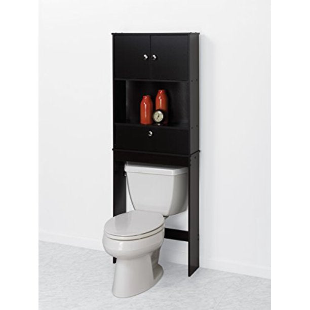 Over The Toilet Bath Storage Shelf Cabinet Bathroom Spacesaver Organizer-Bathroom Cabinets-AULEY