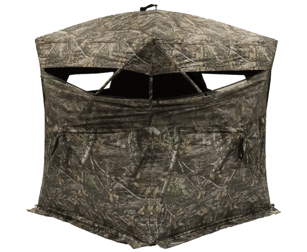 Hunting Blind Oversized 75" x 75" Realtree Edge Camo Hub Style-hunting blind-AULEY