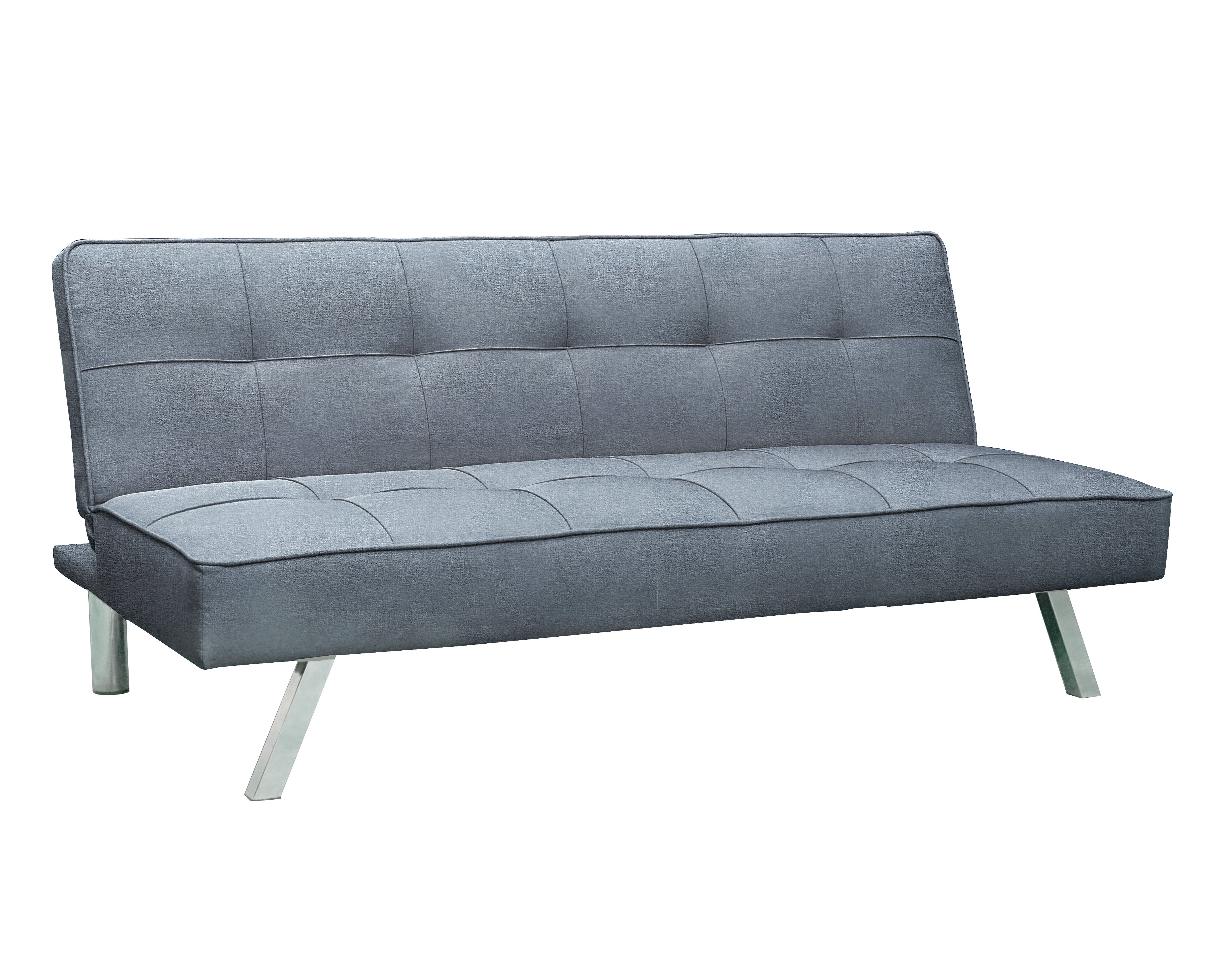 Sleeper Sofa Bed Grey Gray Convertible Couch Modern Living Room Futon-Futons, Frames & Covers-AULEY