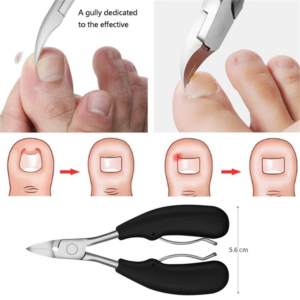 Toe Nail Clippers Cutters For Thick Ingrown Heavy Precision Dead Skin Remover-Manicure & Pedicure Tools & Kits-AULEY