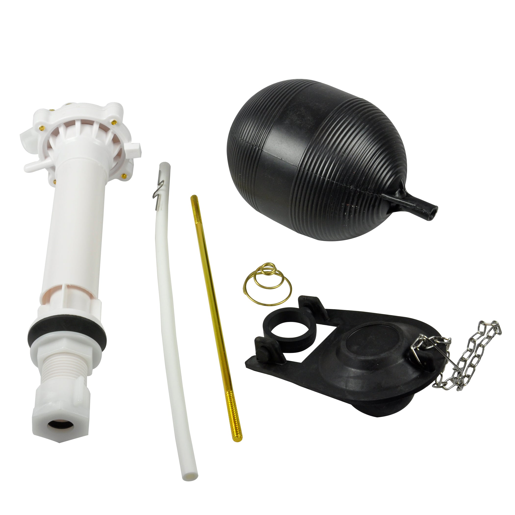 Toilet Repair Kit Universal Tanks Fill Valve Flapper Float Replacements-Toilet Parts & Attachments-AULEY