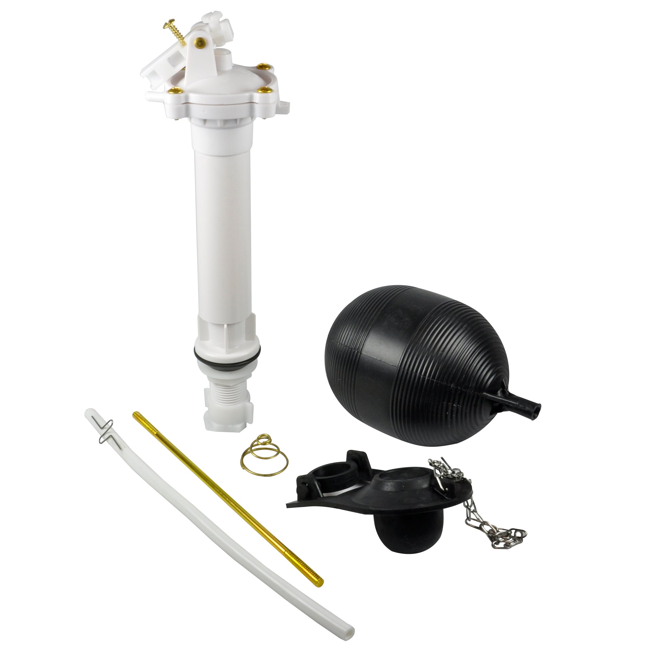 Toilet Repair Kit Universal Tanks Fill Valve Flapper Float Replacements-Toilet Parts & Attachments-AULEY