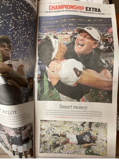 National Champions Georgia Bulldogs AJC Newspaper (16 pages Special Edition - Year of the Dawgs)-Newspapers-AULEY