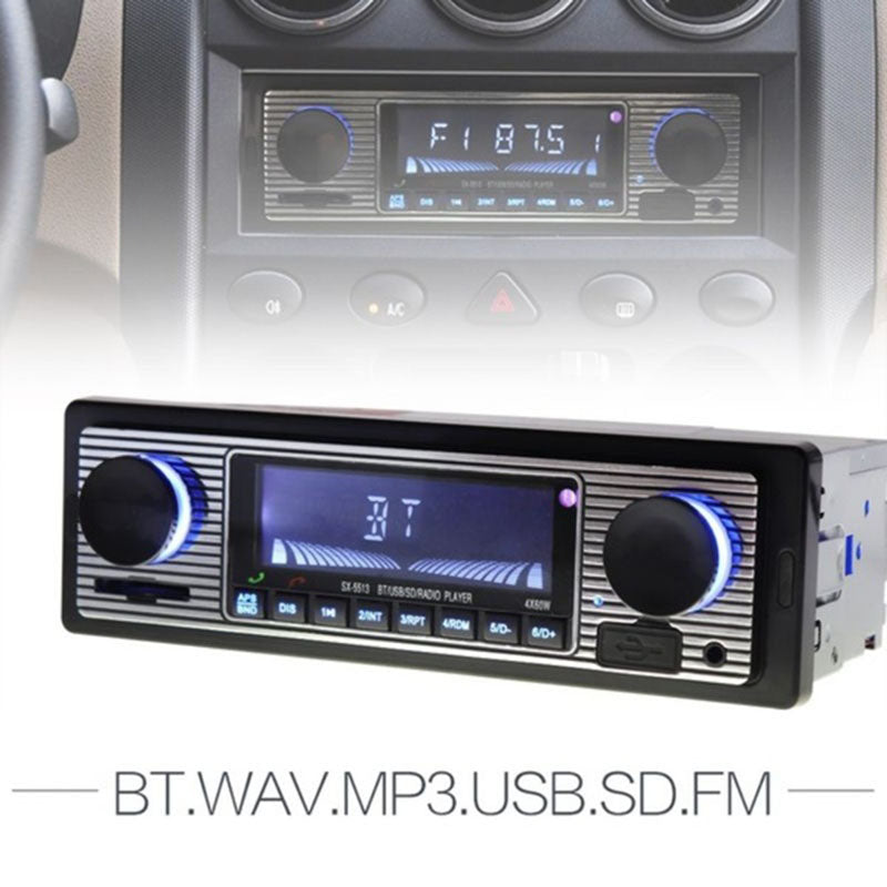 Bluetooth Vintage Car FM Radio USB Classic Stereo MP3 Player Audio Receiver AUX-car audio-AULEY