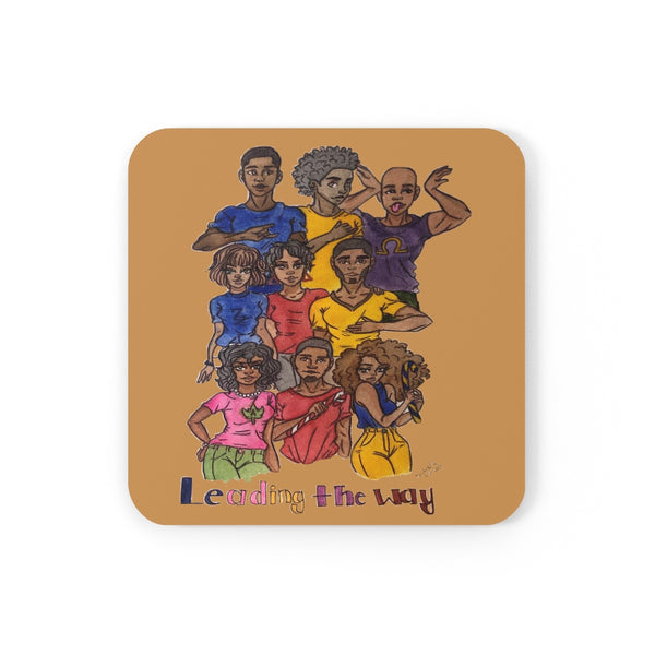 Leading The Way - Divine 9 | Cork Back Coaster-Home Decor-AULEY