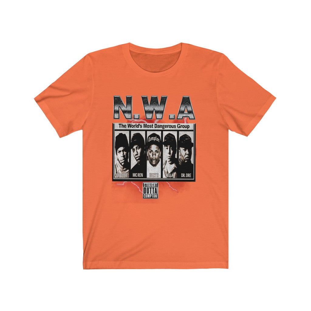 NWA T-shirt; Dr. Dre, Ice Cube, Easy E, Yella, MC Ren NEW Vintage Style-T-Shirt-AULEY