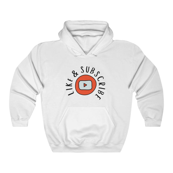 Like & Subscribe Hooded Sweatshirt-Hoodie-AULEY