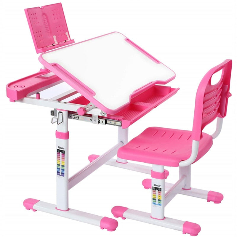 Table Chair Children's Ergonomic Study Desk Height Adjustable-AULEY