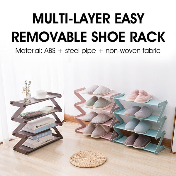 Shoes Rack Multifunctional Multi-layer Stainless Steel Decorative-AULEY