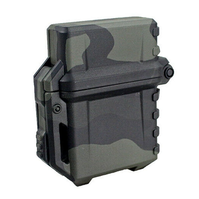 Tarnnetz Accendino tattico Shell Storage Case Accendino Contenitore Organizzatore Titolare per Zippo Serbatoio Interno Outdoor Campeggio Sopravvivenza Tarnnetz Accendino tattico Shell Storage Case Accendino Contenitore Organizzatore Titolare per Zippo Serbatoio Interno Outdoor Campeggio Sopravvivenza