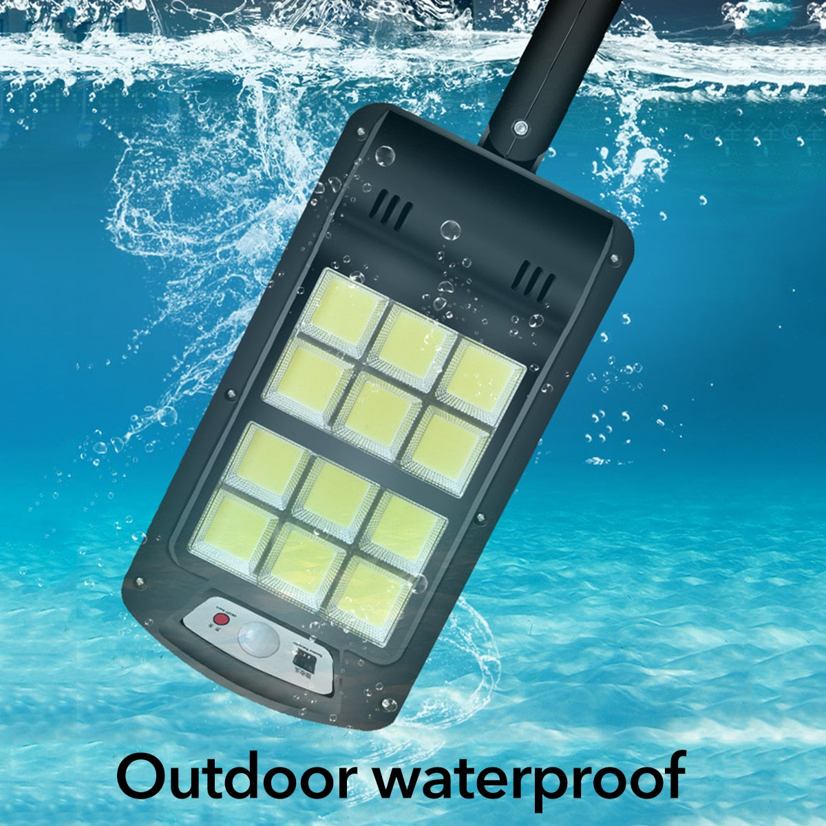 LED Waterproof Solar Light PIR Motion Sensor Remote Control 1200W 160COB-AULEY