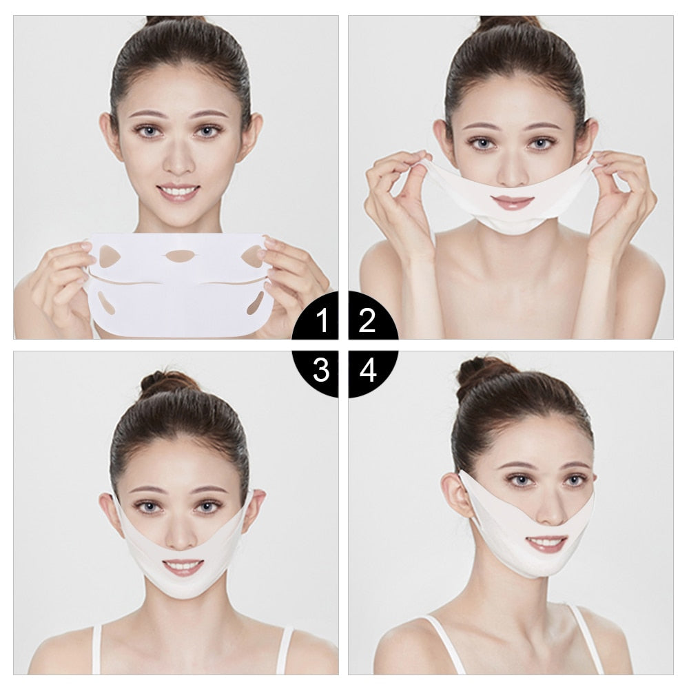 3pcs Face Lifting Mask Miracle V Shape Slimming Facial Line Remover-AULEY