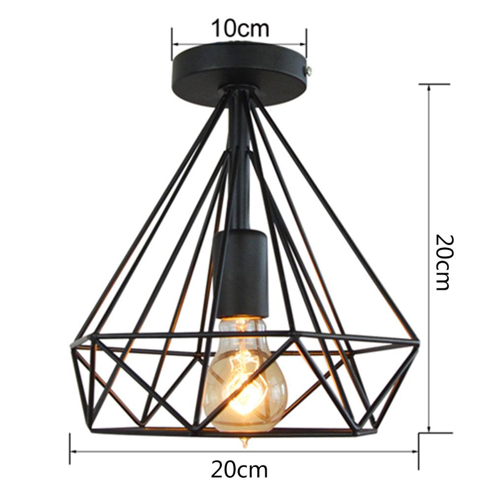 Modern Iron Ceiling Lights lamp shade E27 20X20cm-AULEY