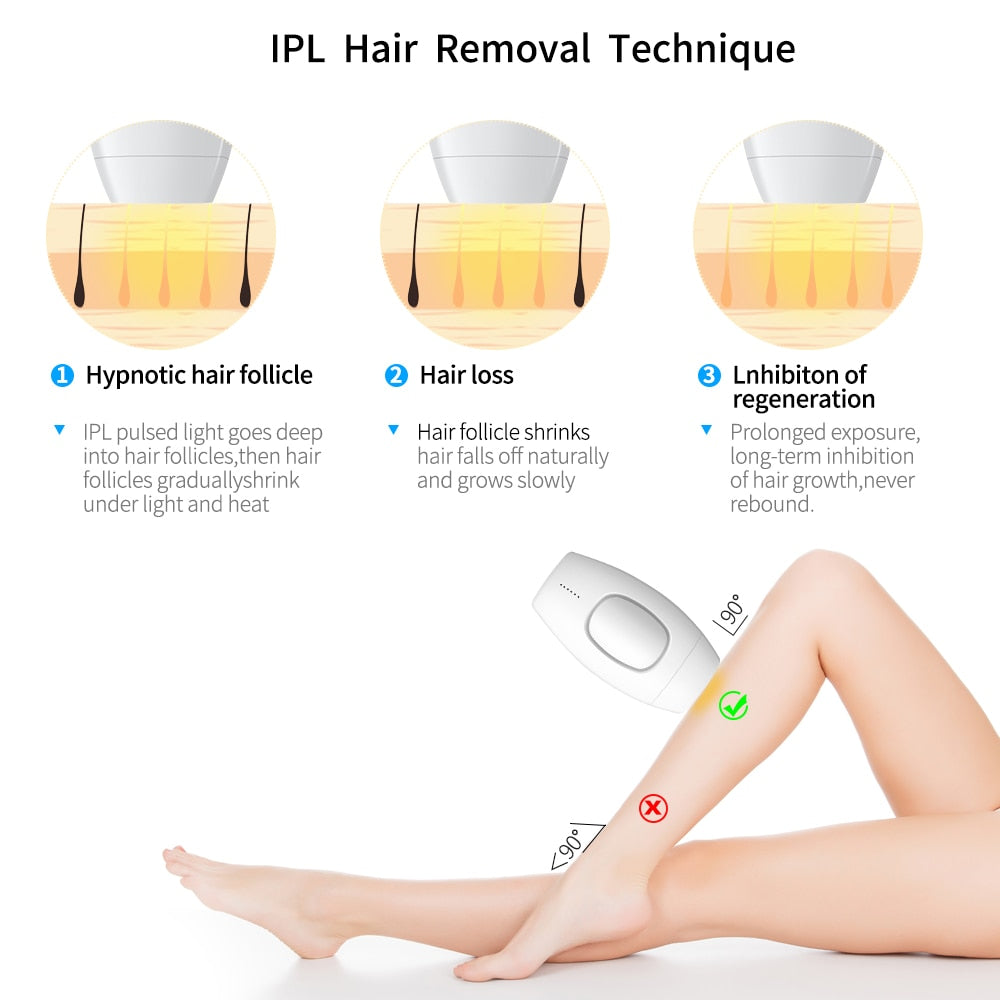 600000 Flash Permanent IPL Epilator Laser Hair Removal-Laser Hair Removal-AULEY