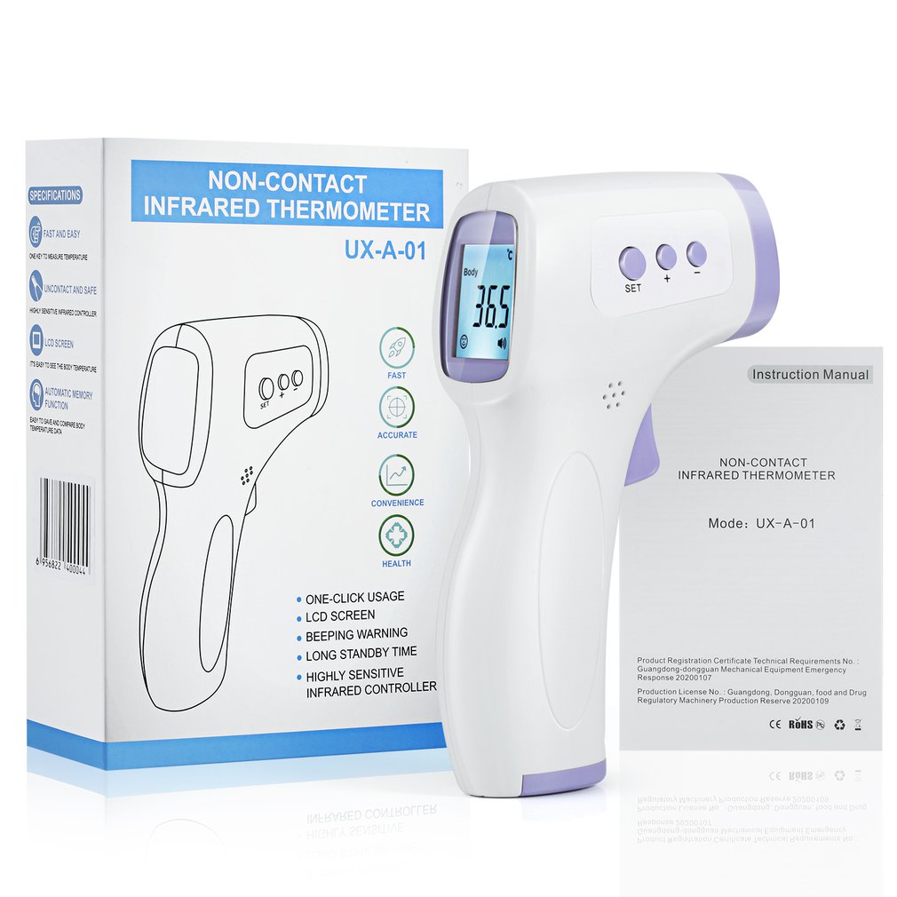 Non-Contact Infrared Thermometer Celsius And Fahrenheit (Without Battery)-Thermometer-AULEY