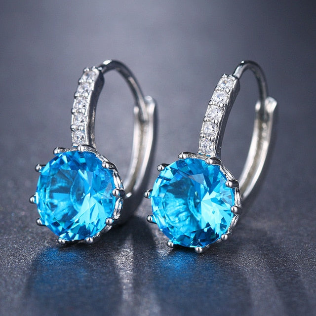 CZ Element Stud Earrings-Earrings-AULEY