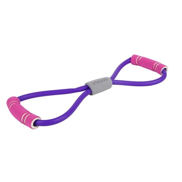 8 Word Chest Fitness Resistance Bands-Resistance Band-AULEY