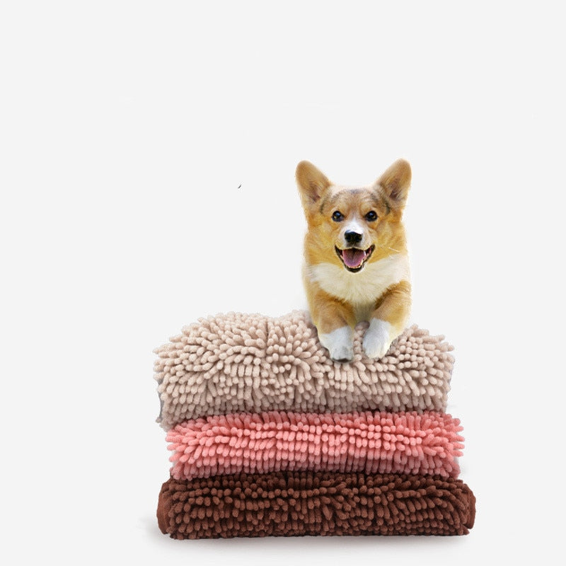 Thick And Soft Bath Towel For Dog-Bed Blankets-AULEY