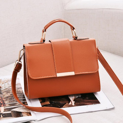 PU Leather Shoulder Messenger Bags-Handbags-AULEY